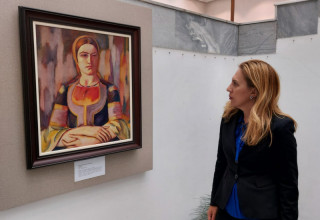 снимка от художествената галерия в Кюстендил